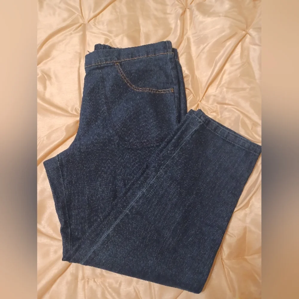 Dark Blue Denim Jeans (Pull On)Size XL - Picture 2 of 11
